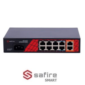 Switch 8 Porte POE 10/100 + 2 Porte Uplink 10/100/1000